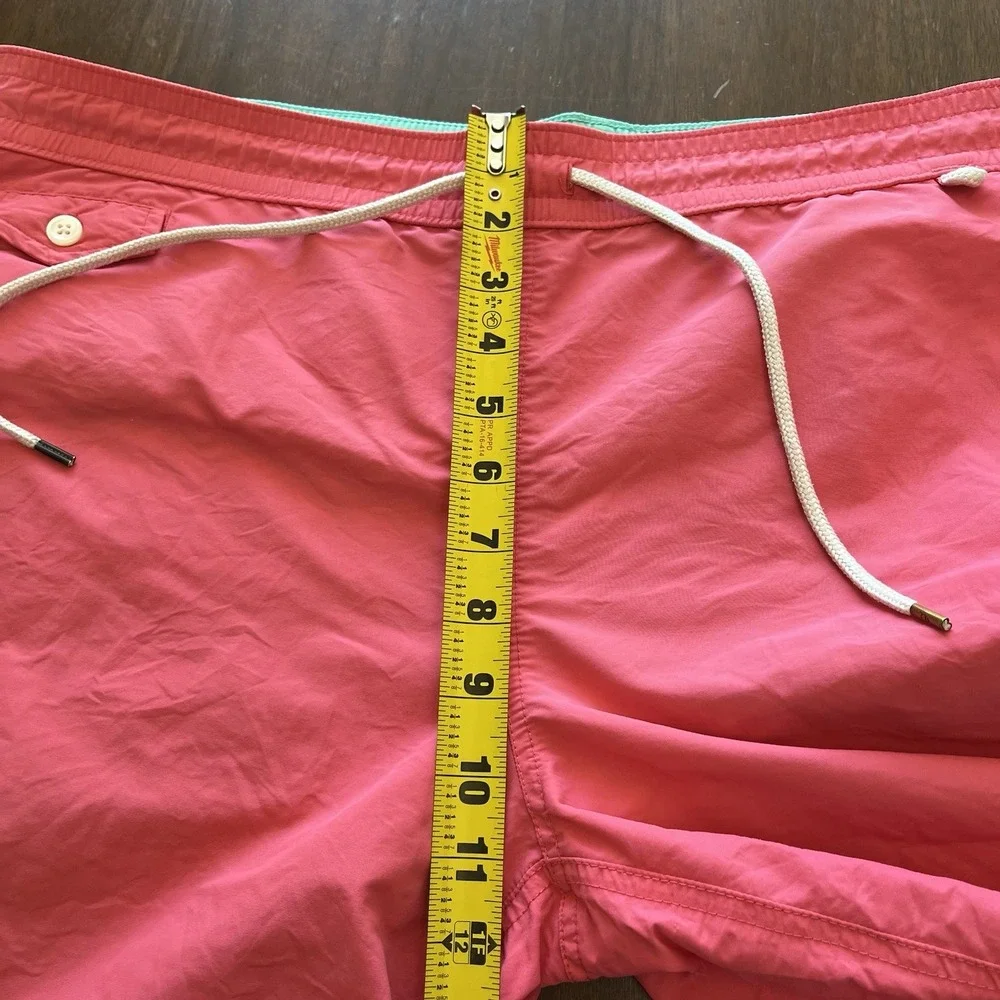 Polo Ralph Lauren Traveler Swim Trunks Mens Medium Pink Classic Mesh Lined 8